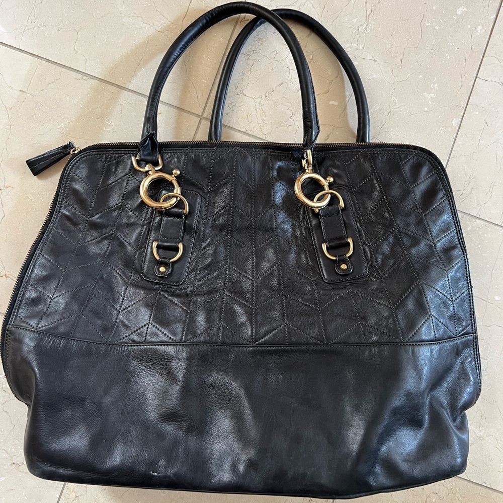 Goldenbleu purse black leather